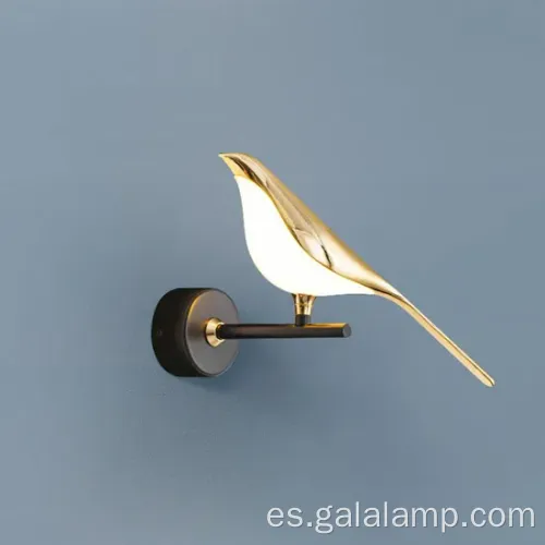 Lámpara de pared LED de pájaro de órbie nórdico